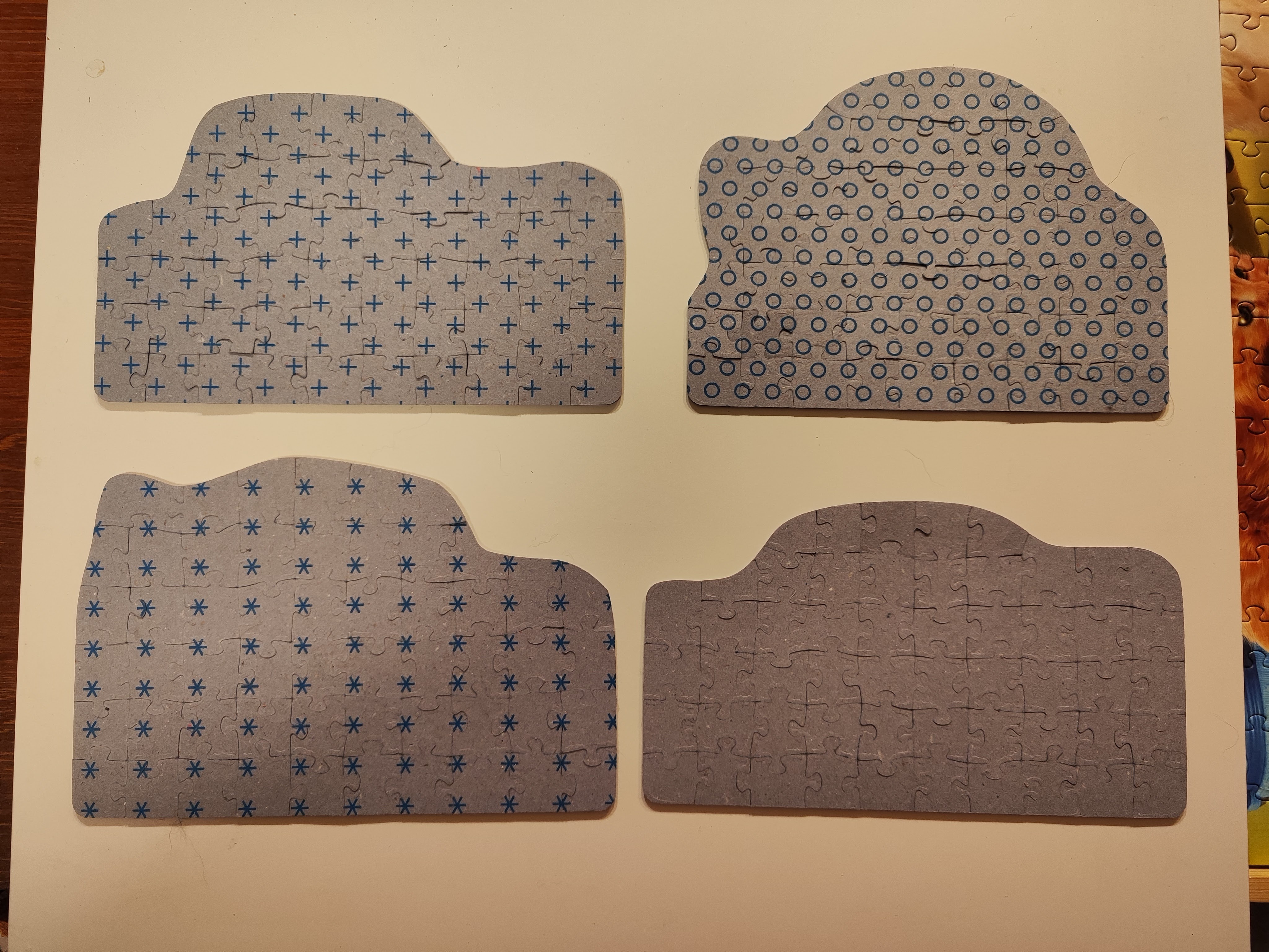 symboly dino 4x54 dílků auta